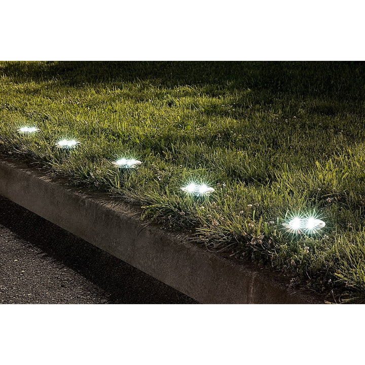 Lampa solară de grădină Rabalux Dannet, IP44, culoare crom satinat, 7975
