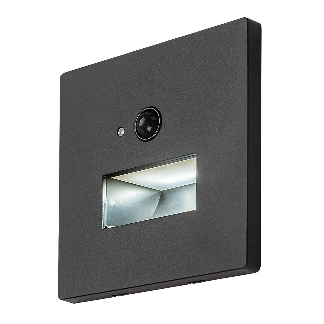 Lampa Lunca LED 1 W IP20, neagră, 3000, 4500, 6500 K, senzor de mișcare, senzor de lumină, 77197