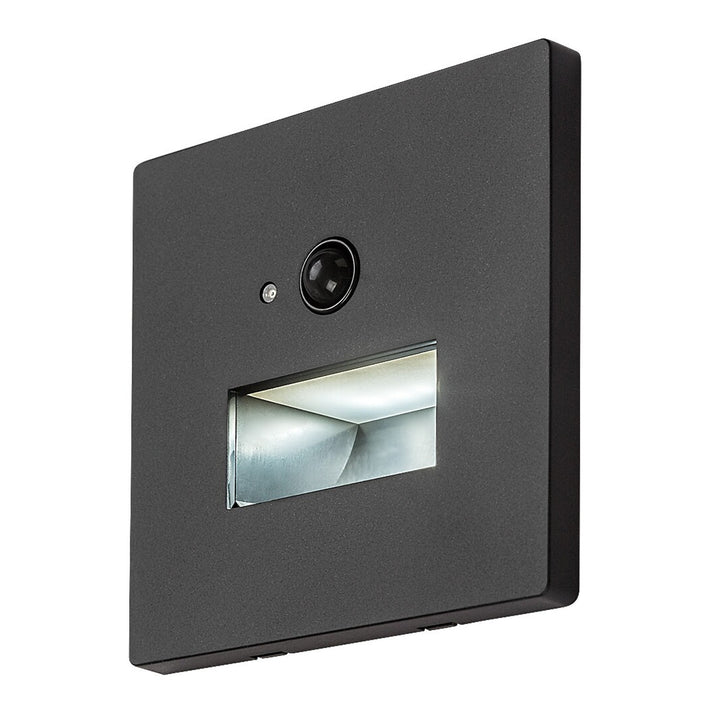 Lampa Lunca LED 1 W IP20, neagră, 3000, 4500, 6500 K, senzor de mișcare, senzor de lumină, 77197