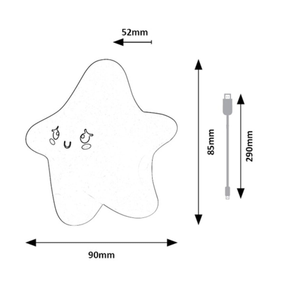 Lampa Dreamies LED 2,7 W IP20 galbenă 3000 K, efect de lampă de veghe, 76046