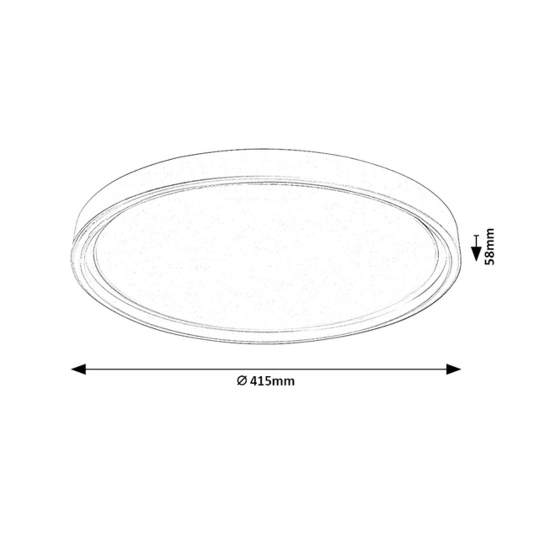Lampa de tavan Rabalux Zerina, 31 W, IP40, albă, 3000-6500 K, funcție de memorie, cu telecomandă, funcție de temporizator, efect de lampă de veghe, 75086