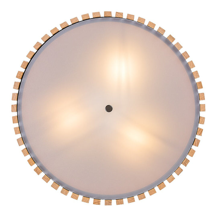 Lampa de tavan Rabalux Noxelle E27 3x MAX 25W IP20 negru mat/lemn, 71420