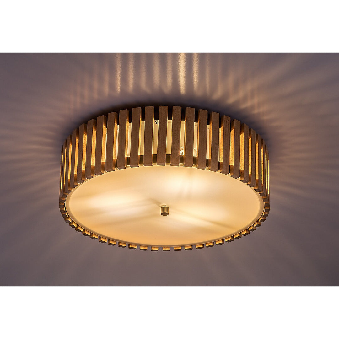 Lampa de tavan Rabalux Noxelle E27 3x MAX 25W IP20 negru mat/lemn, 71420