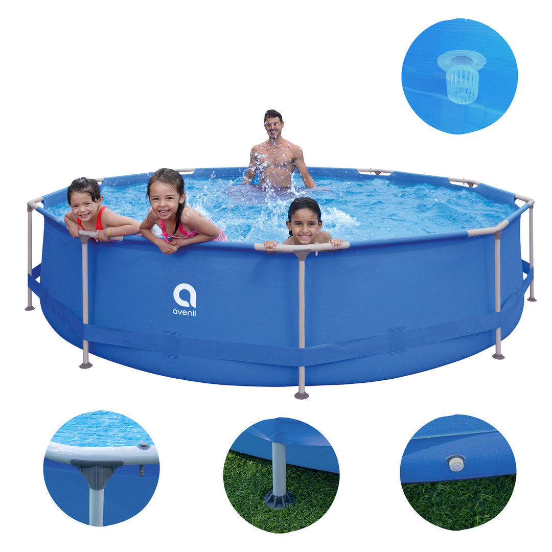 Piscină cu cadru AVENLI, rotundă, 366x76, set cu o capacitate de 6125 l