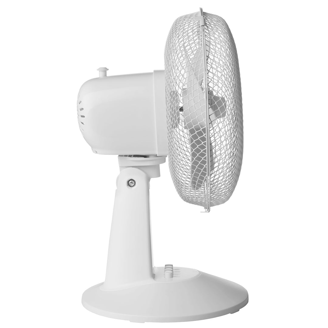 Ventilator de birou Concept, culoare albă, 3 trepte de viteză, oscilație, funcționare silențioasă, înclinare reglabilă, VS5040