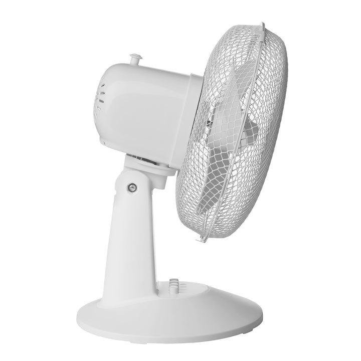 Ventilator de birou Concept, culoare albă, 3 trepte de viteză, oscilație, funcționare silențioasă, înclinare reglabilă, VS5040