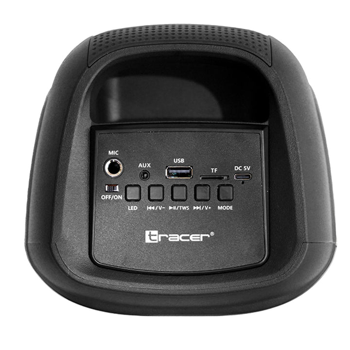 Difuzor fără fir Tracer, Bluetooth 5.0, putere RMS de 20 W, mod karaoke, microfon, Powervox P2 TWS