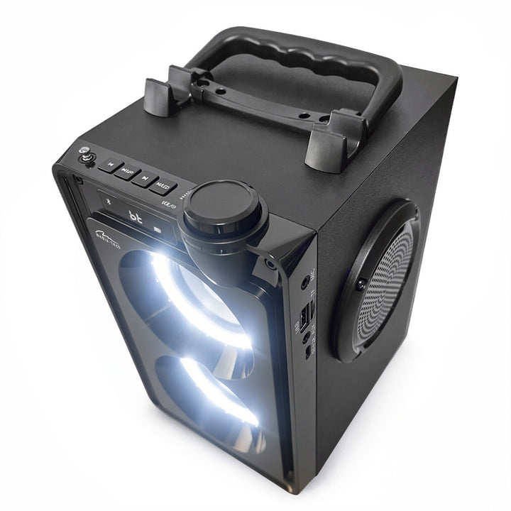 Difuzor portabil Bluetooth OVERBOX MT3186, radio FM, compatibil cu carduri SD și USB, putere RMS de 30 W, Mediatech