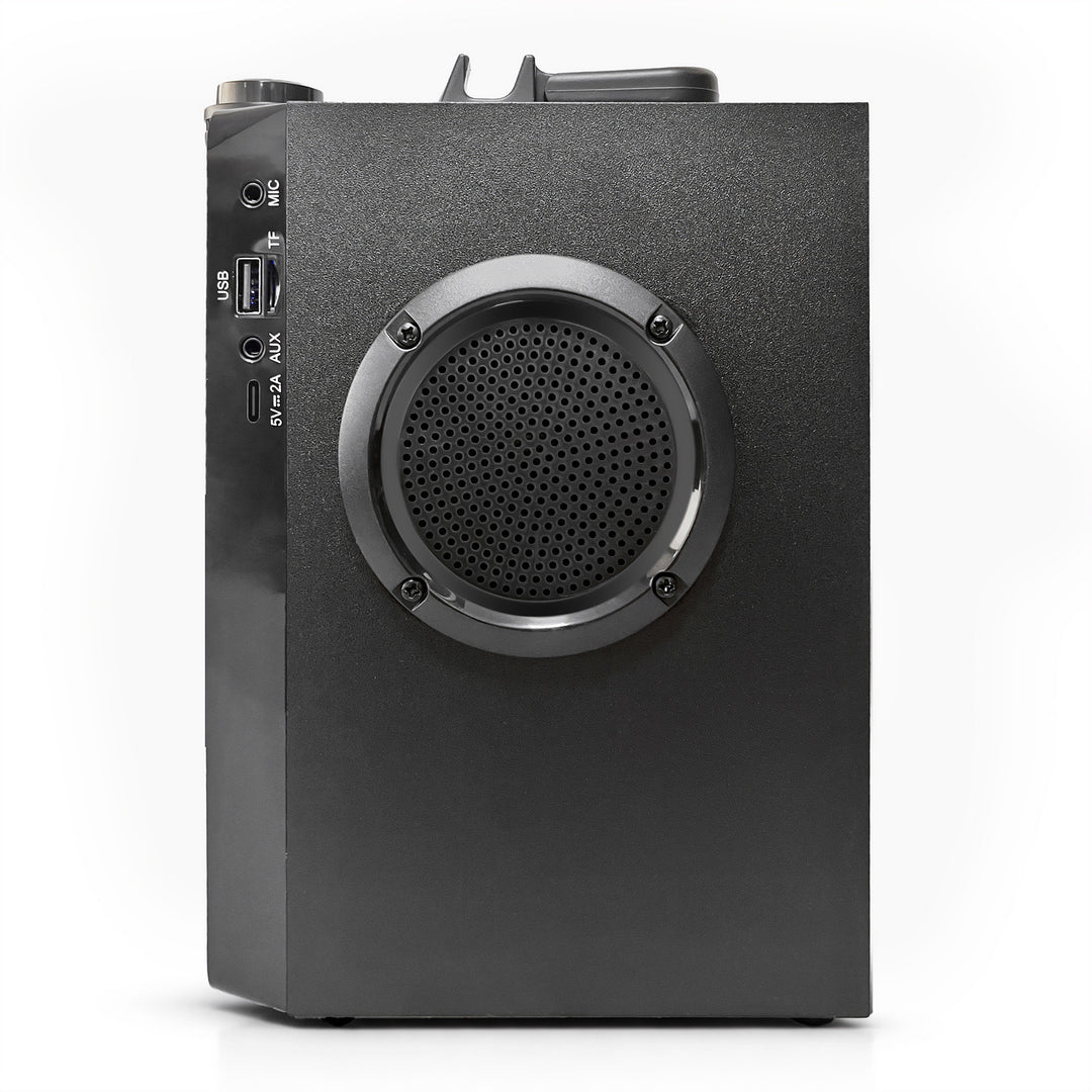 Difuzor portabil Bluetooth OVERBOX MT3186, radio FM, compatibil cu carduri SD și USB, putere RMS de 30 W, Mediatech