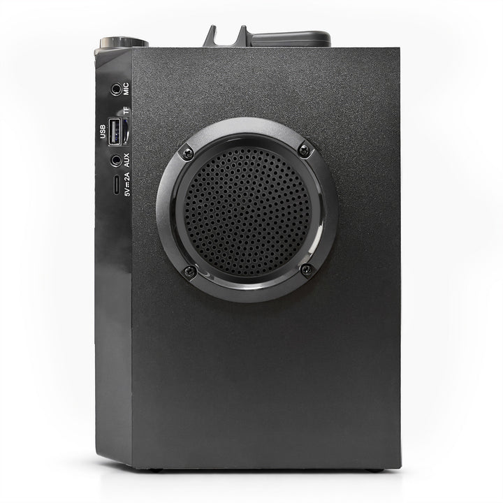 Difuzor portabil Bluetooth OVERBOX MT3186, radio FM, compatibil cu carduri SD și USB, putere RMS de 30 W, Mediatech