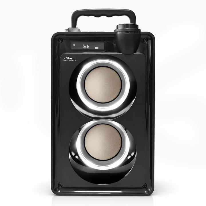 Difuzor portabil Bluetooth OVERBOX MT3186, radio FM, compatibil cu carduri SD și USB, putere RMS de 30 W, Mediatech