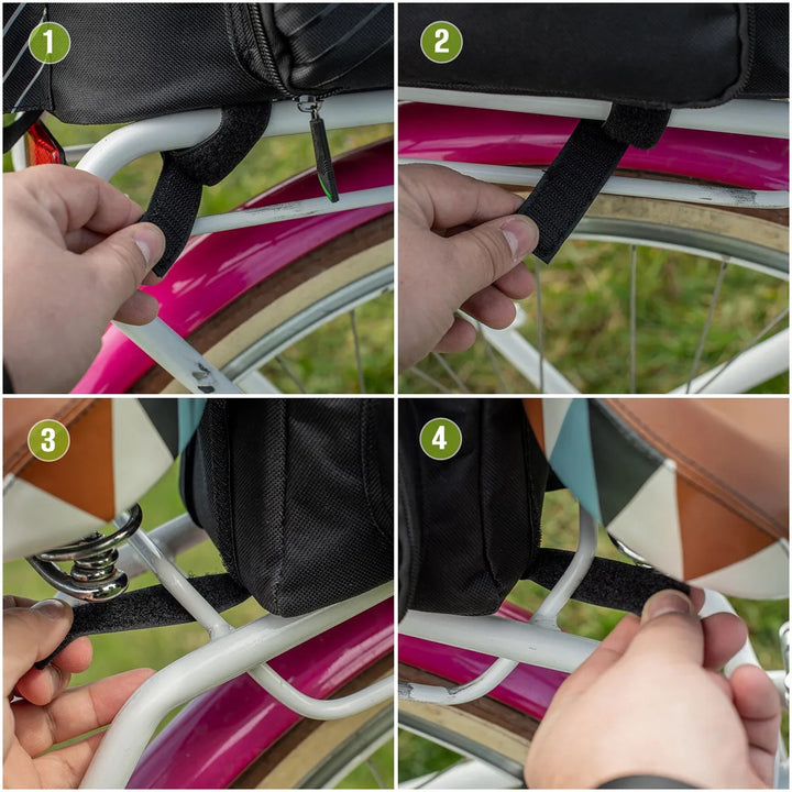 Geantă, geantă de bicicletă pentru portbagaj, spate, capacitate 12 l, impermeabilă, Vayox