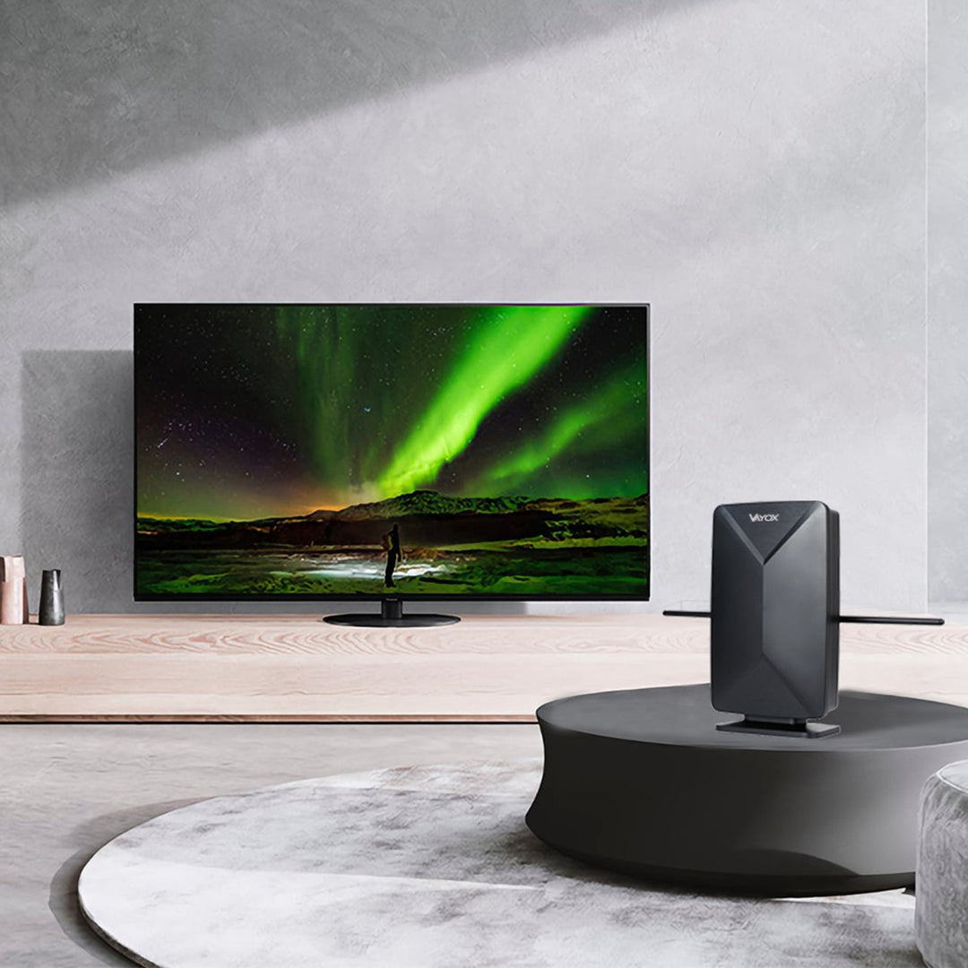 Antenă activă, de interior, de exterior, DVB-T2, TV terestru 4K, Vayox