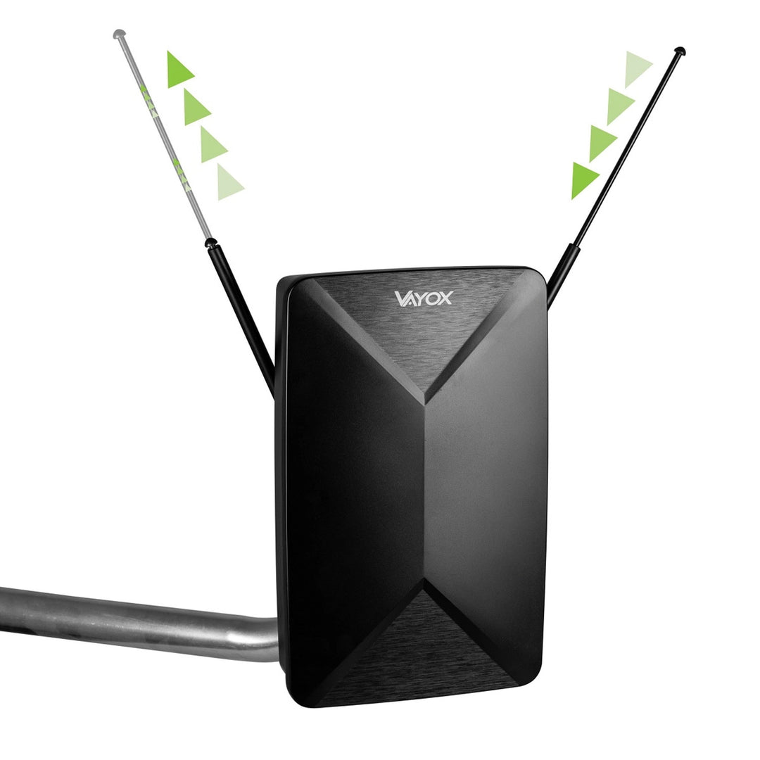 Antenă activă, de interior, de exterior, DVB-T2, TV terestru 4K, Vayox