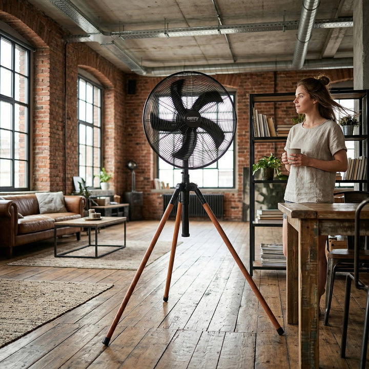 Ventilator pe trepied Loft 40 cm / 16”, înălțime 119-132 cm, CR 7329, Camry