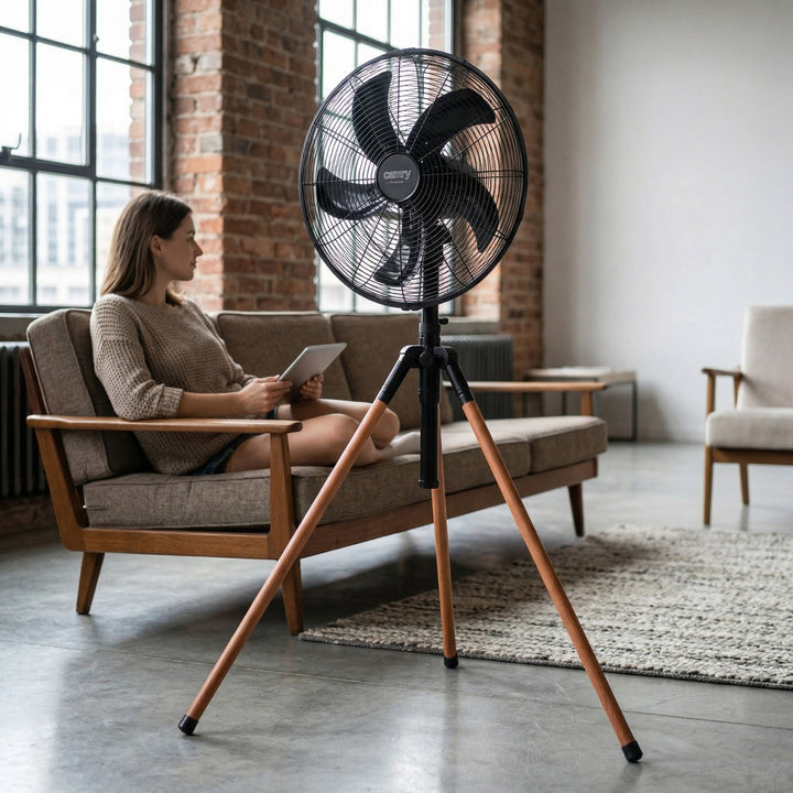 Ventilator pe trepied Loft 40 cm / 16”, înălțime 119-132 cm, CR 7329, Camry