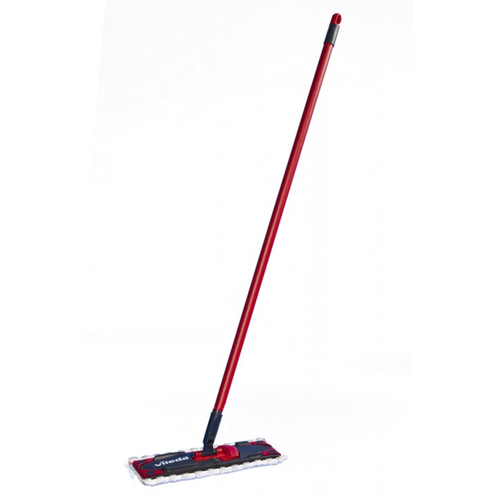 Set mop plat Ultramax + mănuși Universal + burete de spălat Glitzi (2 buc.) Vileda, Sistem de scurgere fără contact, Două tipuri de fibre, 177453