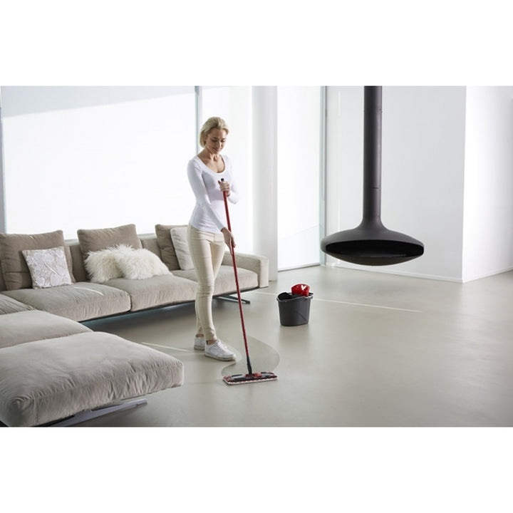 Set mop plat Ultramax + mănuși Universal + burete de spălat Glitzi (2 buc.) Vileda, Sistem de scurgere fără contact, Două tipuri de fibre, 177453