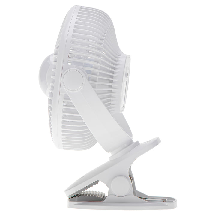 Ventilator cu baterie de 5"/12,7 cm cu clemă – USB / LED, AD 7335, Adler