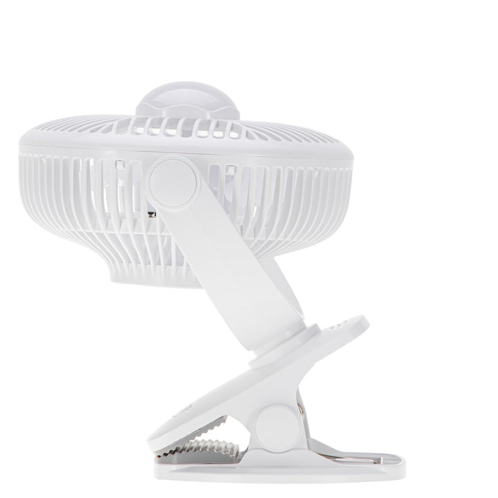 Ventilator cu baterie de 5"/12,7 cm cu clemă – USB / LED, AD 7335, Adler