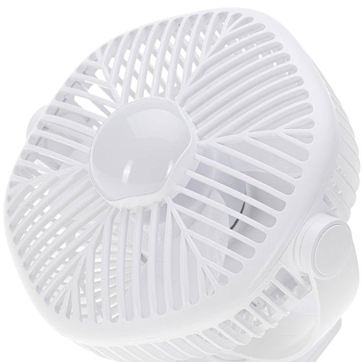 Ventilator cu baterie de 5"/12,7 cm cu clemă – USB / LED, AD 7335, Adler