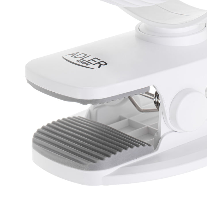 Ventilator cu baterie de 5"/12,7 cm cu clemă – USB / LED, AD 7335, Adler