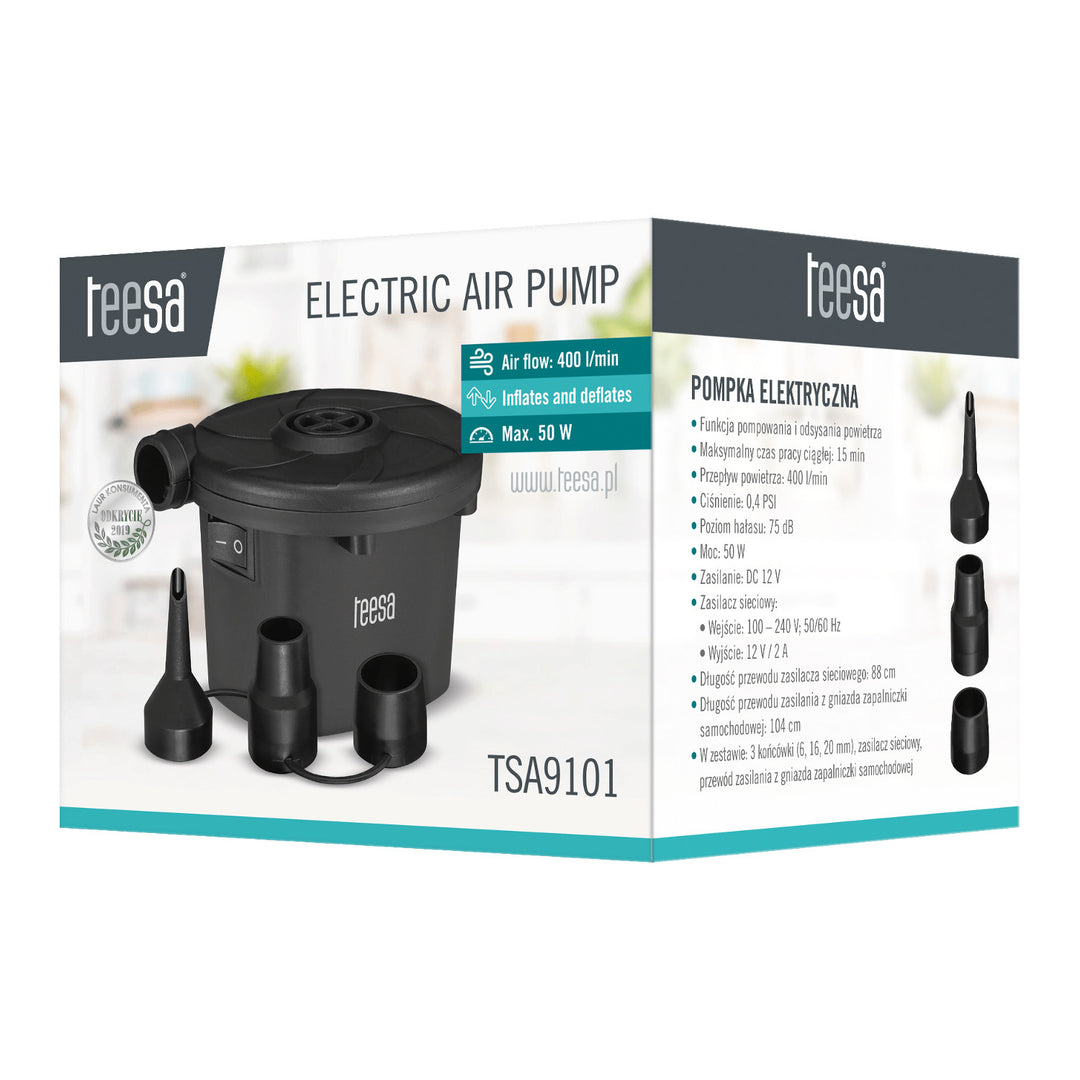 Pompă electrică pentru saltea și piscină, 12 V, 230 V, Teesa