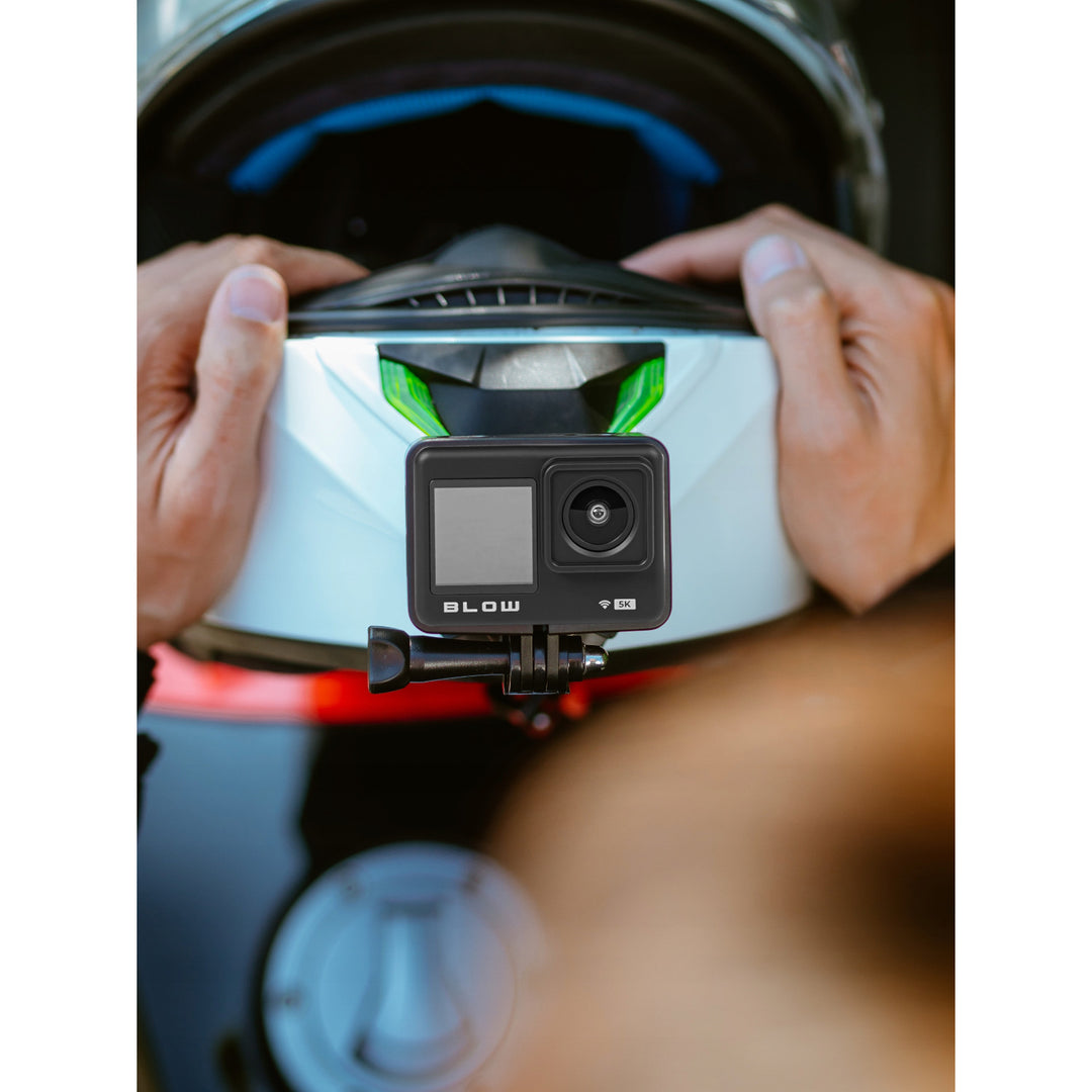 Camera sportivă Pro4U 5K Blow, calitate 5K Ultra HD, 20 de megapixeli, obiectiv cu unghi larg de 160°, rezistentă la apă, telecomandă, 78-568#