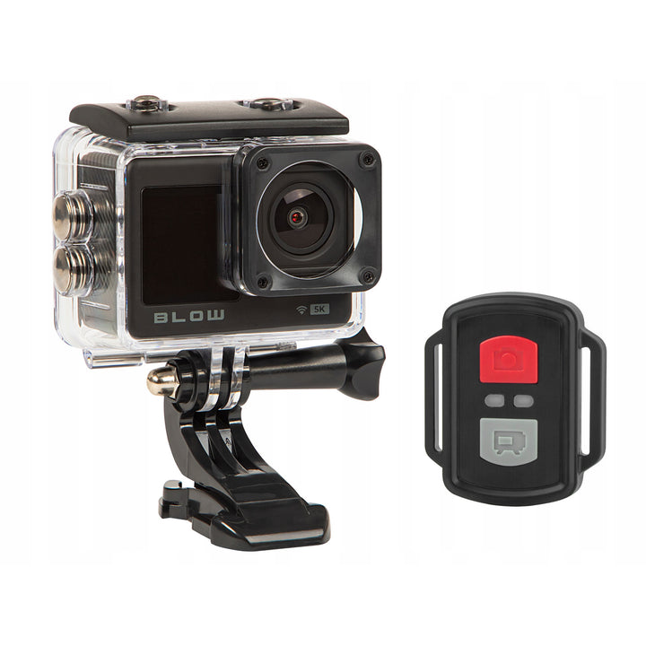 Camera sportivă Pro4U 5K Blow, calitate 5K Ultra HD, 20 de megapixeli, obiectiv cu unghi larg de 160°, rezistentă la apă, telecomandă, 78-568#