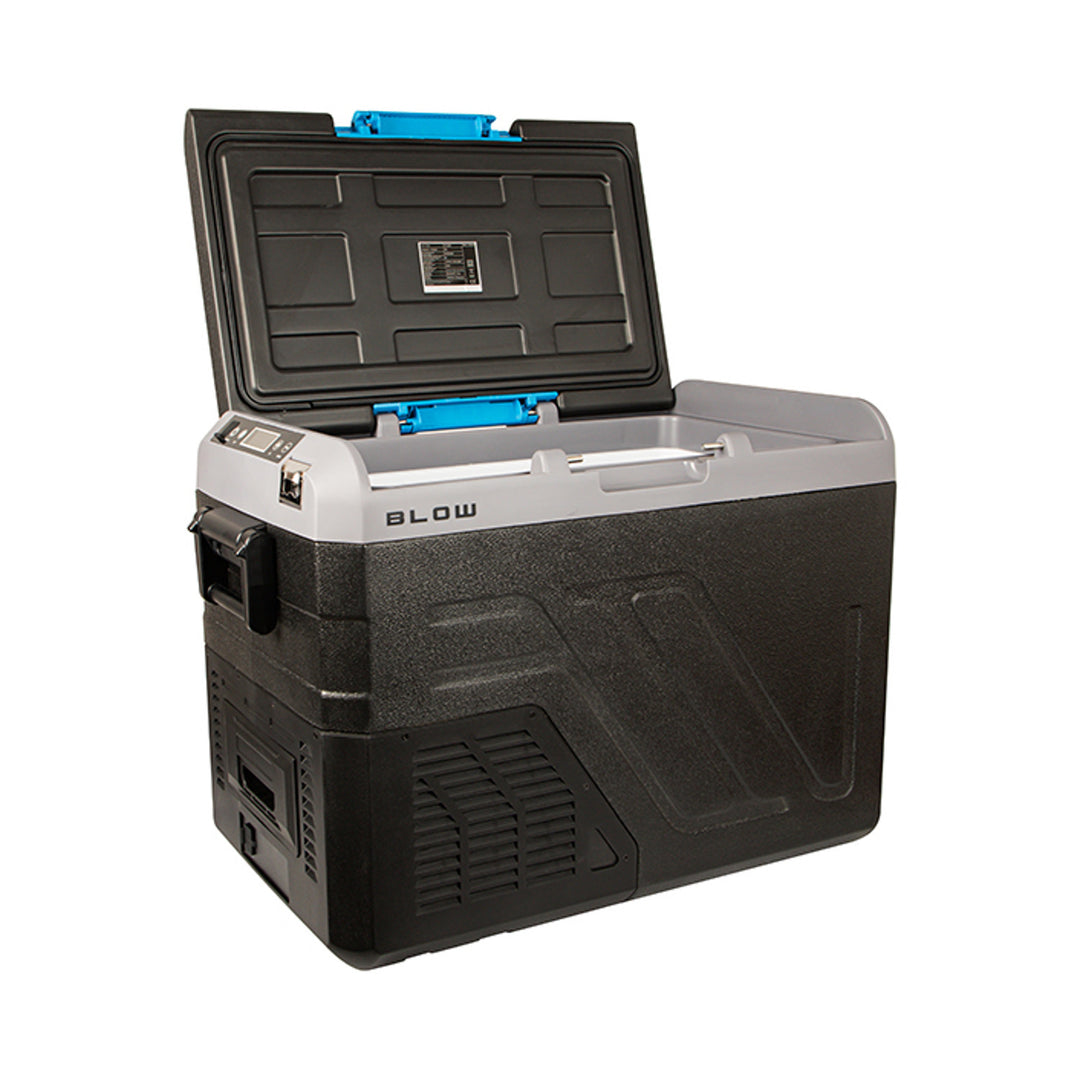 Frigider portabil de mașină cu compresor Blow, capacitate de 35 L, panou de control tactil, 12 V, 24 V și 230 V, priză USB-C, 44-208#