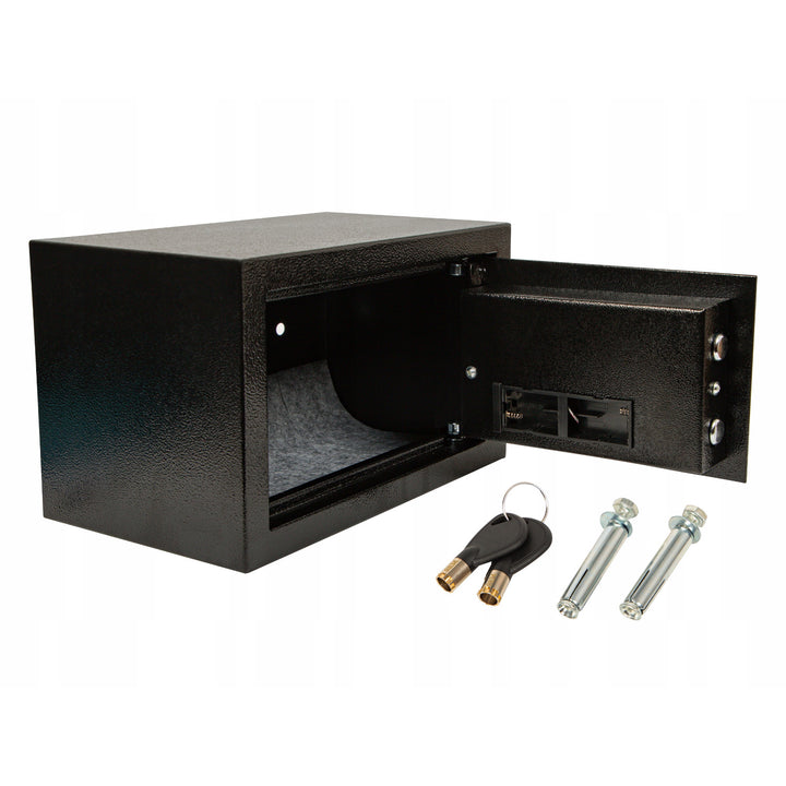 Seif cu casetă și încuietoare electronică Blow, dimensiuni 31x20x20 cm, închidere cu cheie + cod, 44-702