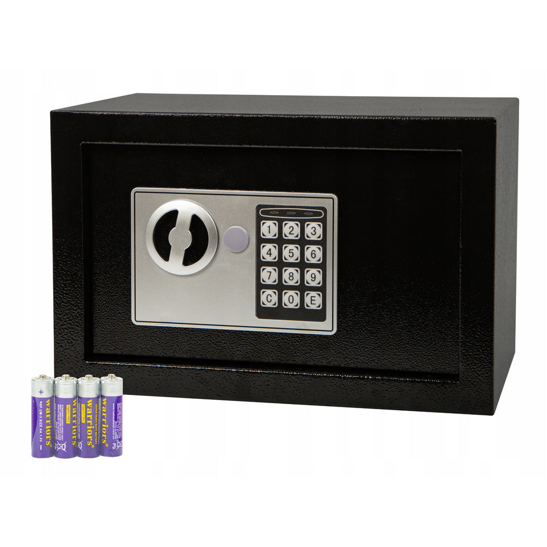 Seif cu casetă și încuietoare electronică Blow, dimensiuni 31x20x20 cm, închidere cu cheie + cod, 44-702