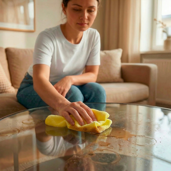 Cârpă Vileda Actifibre Pro pentru sticlă și geamuri, se poate spăla la mașina de spălat, strat de PVA, fără urme și pete, curăță doar cu apă, 183298