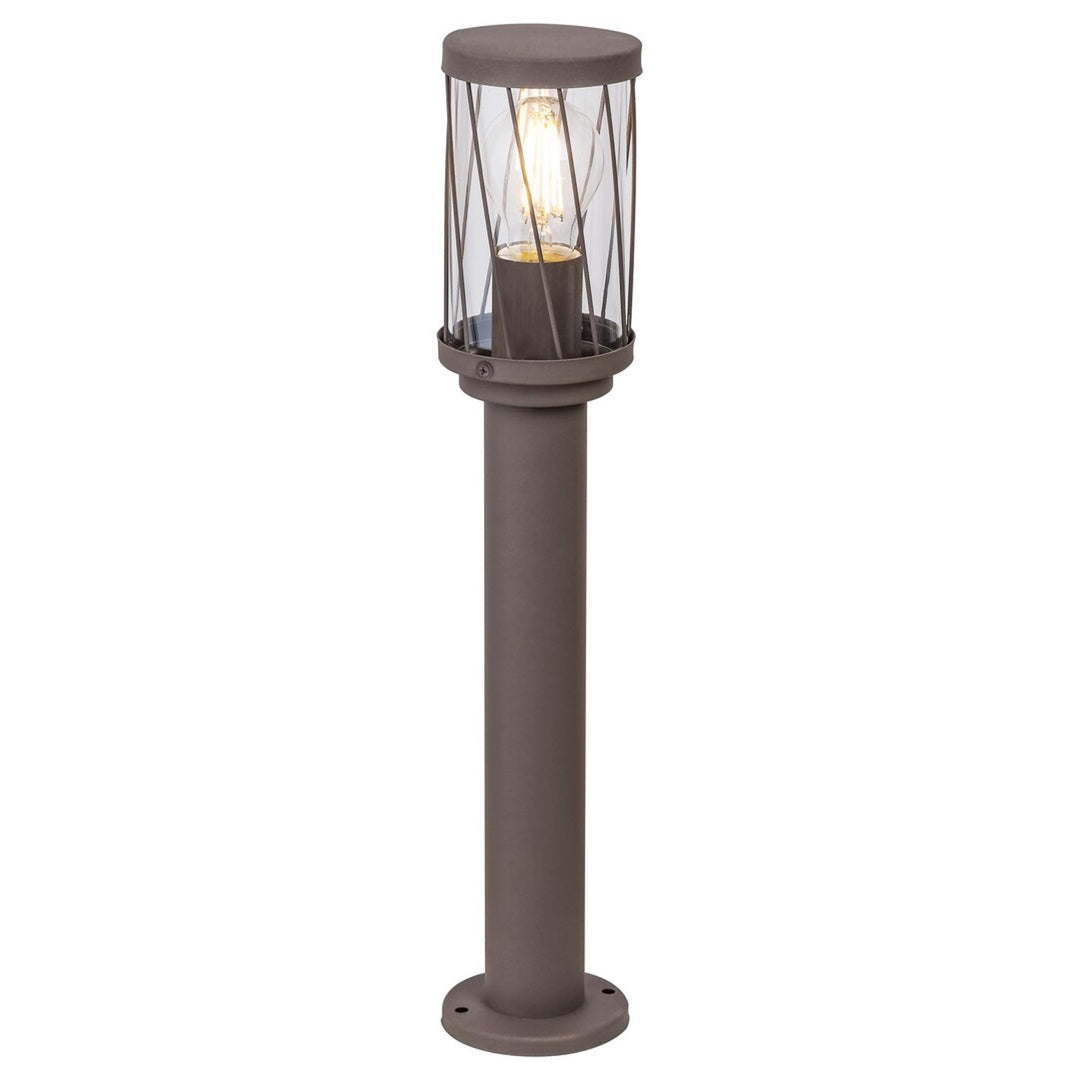 Lampa de grădină cu picior Rabalux Budapest, IP44, culoare maro, soclu E27, max. 40 W, 8889, 2 bucăți