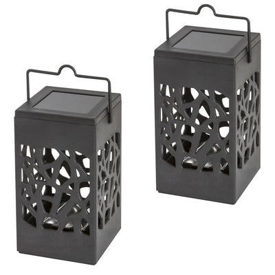 Lampa solară Mora, 1 lm, grad de protecție IP23, culoare neagră, LED 0,07 W, 8948, 2 bucăți