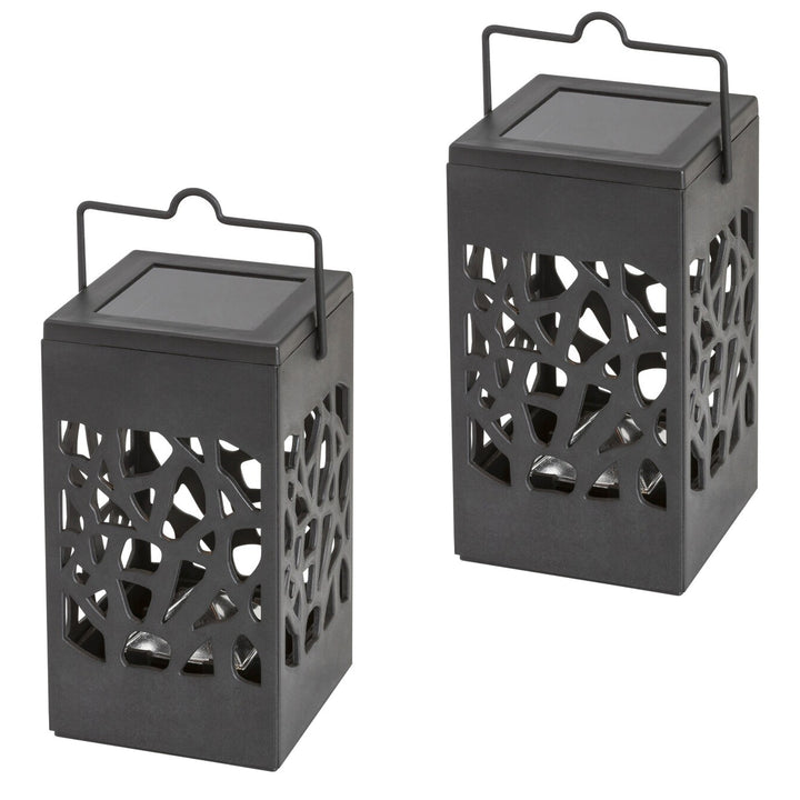 Lampa solară Mora, 1 lm, grad de protecție IP23, culoare neagră, LED 0,07 W, 8948, 2 bucăți