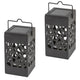 Lampa solară Mora, 1 lm, grad de protecție IP23, culoare neagră, LED 0,07 W, 8948, 2 bucăți