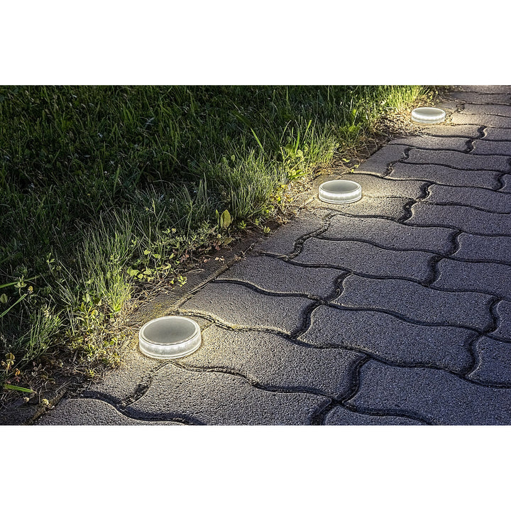 Lampă solară Trillo LED 0,3 W, senzor de crepuscul, culoare transparentă, IP65, K 4000, 77175, 2 bucăți