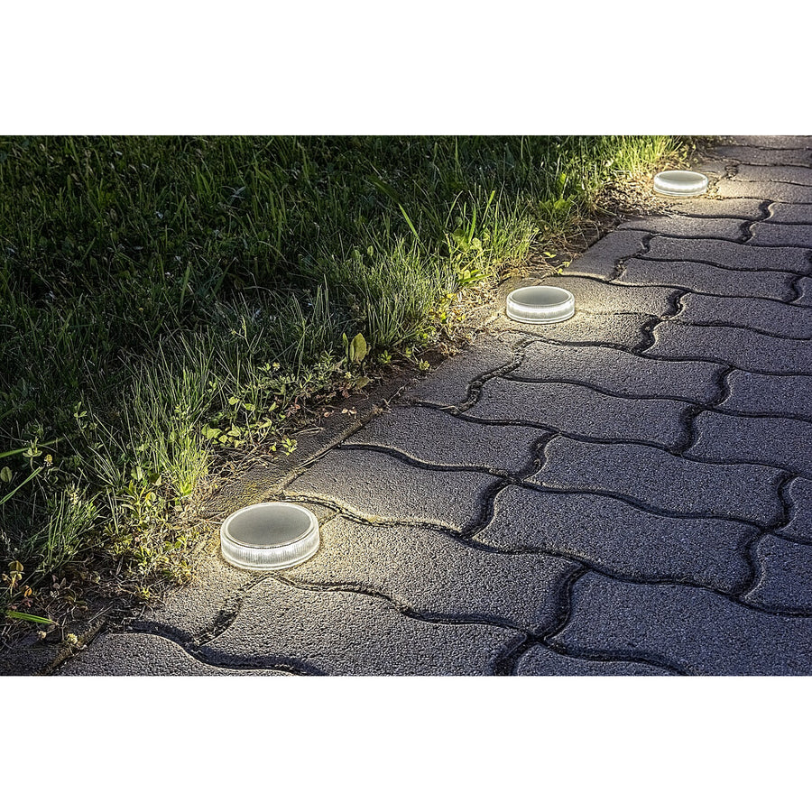 Lampă solară Trillo LED 0,3 W, senzor de crepuscul, culoare transparentă, IP65, K 4000, 77175, 4 bucăți