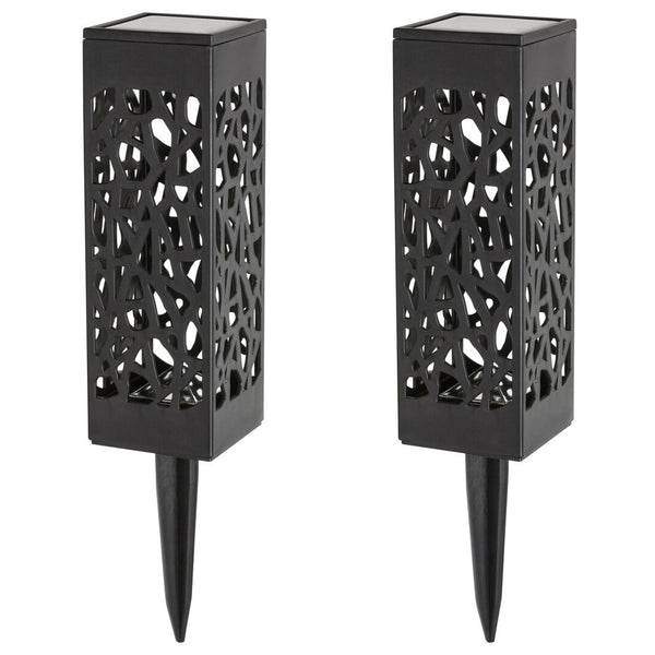 Lampa solară Mora, 2 lm, grad de protecție IP23, culoare neagră, LED 0,16 W, 8949, 2 bucăți