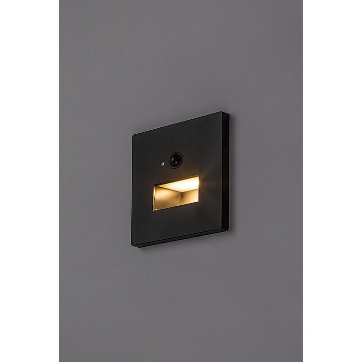 Lampa Lunca LED 1 W IP20, neagră, 3000, 4500, 6500 K, senzor de mișcare, senzor de lumină, 77197, 2 bucăți