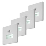 Lampa Lunca LED 1 W IP20 albă 3000, 4500, 6500 K, senzor de mișcare, senzor de lumină, 77198, 4 bucăți