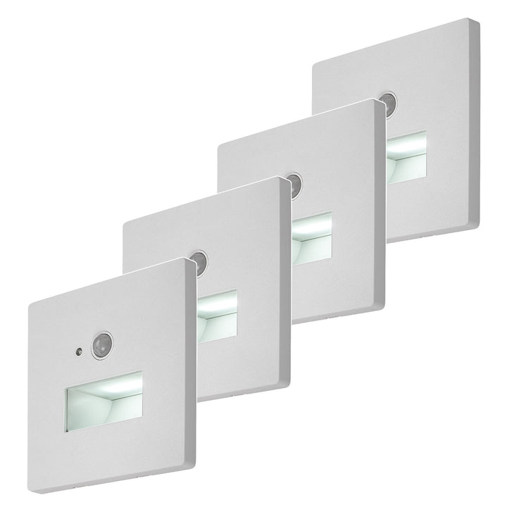 Lampa Lunca LED 1 W IP20 albă 3000, 4500, 6500 K, senzor de mișcare, senzor de lumină, 77198, 4 bucăți