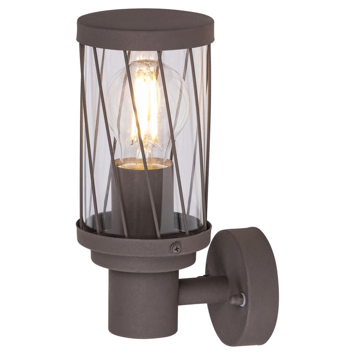 Aplică de exterior Rabalux Budapest, IP44, culoare maro, soclu E27, max. 40 W, 8888, 2 bucăți