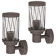 Aplică de exterior Rabalux Budapest, IP44, culoare maro, soclu E27, max. 40 W, 8888, 2 bucăți