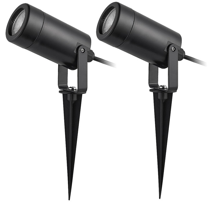 Lampă de sol Rabalux Krobia, IP65, culoare neagră, soclu GU10, max. 4 W, 7814, 2 bucăți