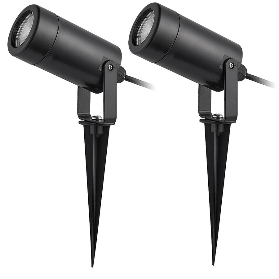 Lampă de sol Rabalux Krobia, IP65, culoare neagră, soclu GU10, max. 4 W, 7814, 2 bucăți
