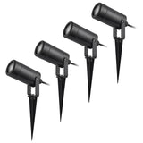 Lampă de sol Rabalux Krobia, IP65, culoare neagră, soclu GU10, max. 4 W, 7814, 4 bucăți