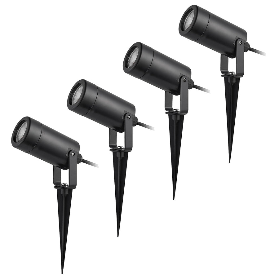 Lampă de sol Rabalux Krobia, IP65, culoare neagră, soclu GU10, max. 4 W, 7814, 4 bucăți