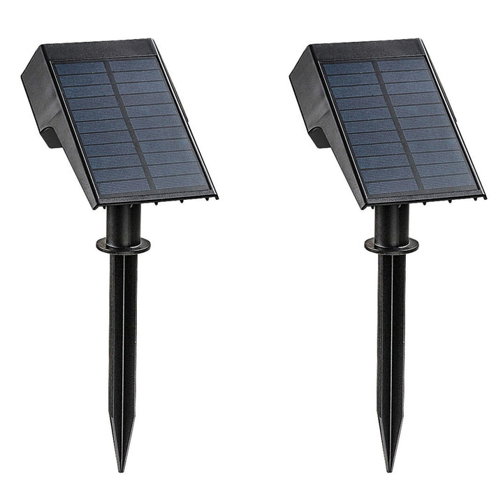 Lampă solară Rabalux Nantes, 50 LM IP65, neagră, LED 0,5 W, 77088, 2 bucăți
